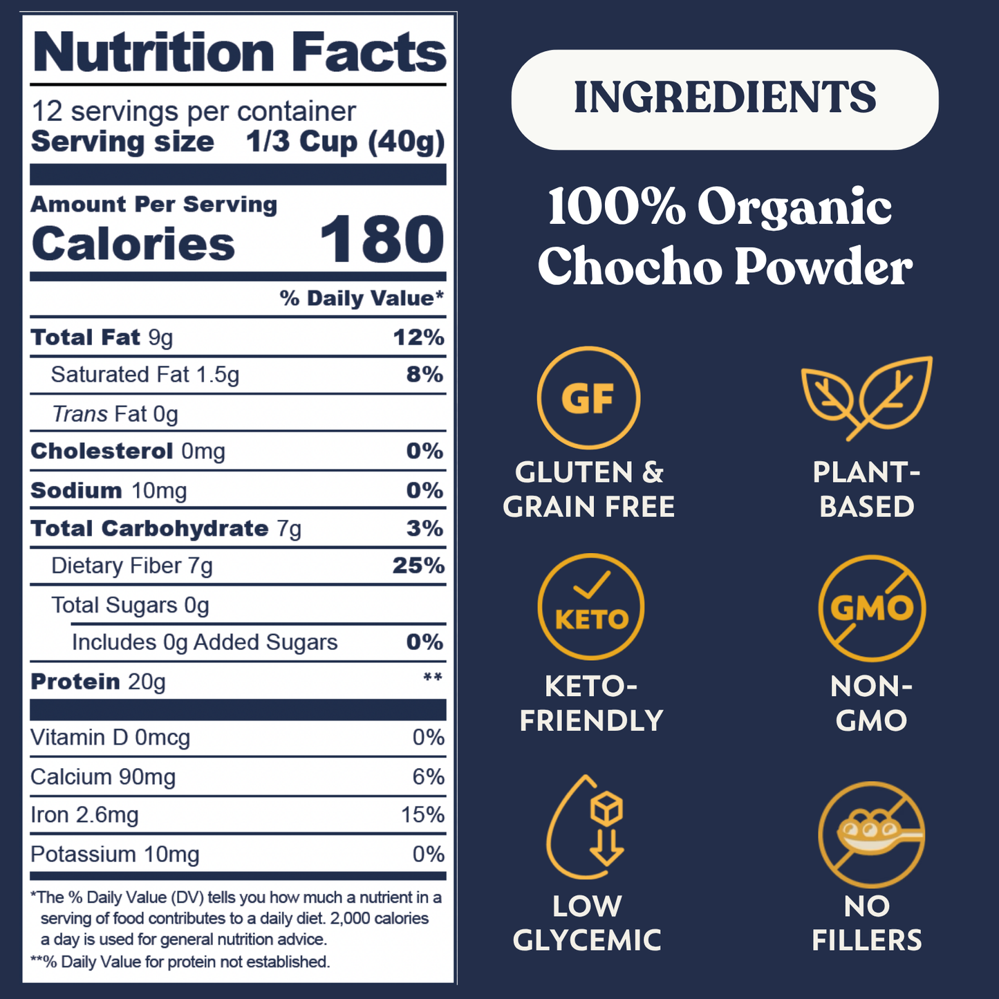 Organic Chocho Lupin Powder